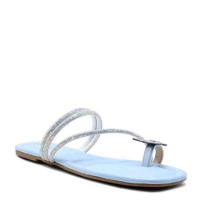 Sky Blue Fancy Butterfly Chappal