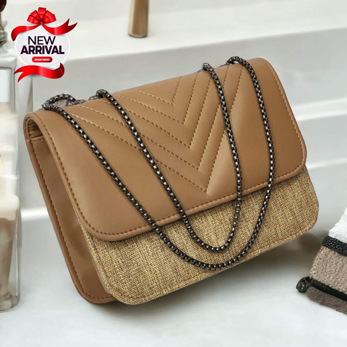 Cross Body Bag for Girls Brown